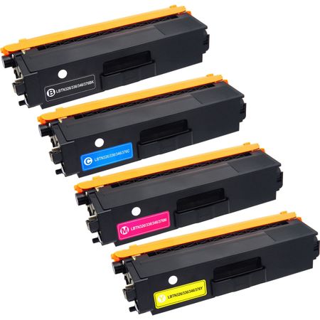 4 Pack Brother TN336 (Replaces TN331) Compatible High-Yield Toner Cartridges