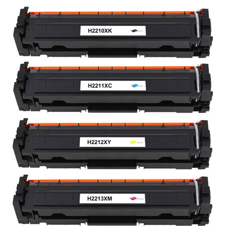 4 Pack HP 207X Compatible High-Yield Toner Cartridges