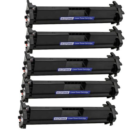 5 Pack HP 94X Black Compatible High-Yield Toner Cartridge (CF294X)