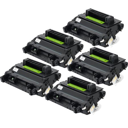 5 Pack HP 81A Black Compatible Toner Cartridge (CF281A)