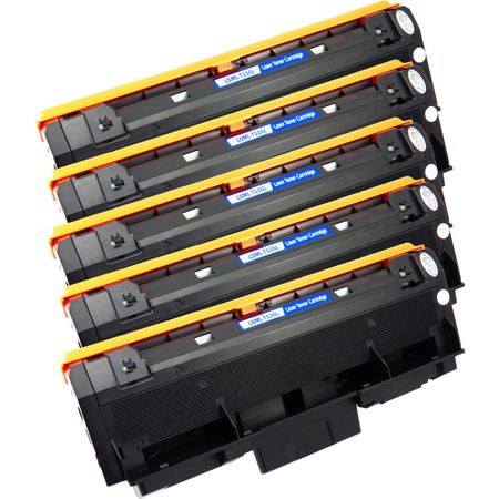 5 Pack Samsung MLT-D116L Black Compatible High-Yield Toner Cartridge