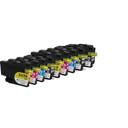 9 Pack Brother LC3239 Ultra High-Yield Compatible Ink Cartridges