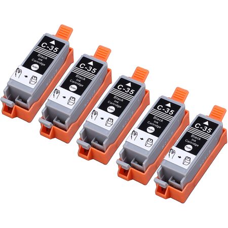 5 Pack Canon PGI-35 Black Compatible Ink Cartridge (1509B002)