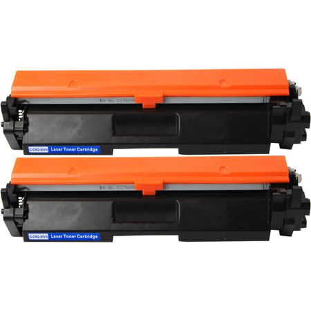 2 Pack Canon 051H Black Compatible High-Yield Toner Cartridge (2169C001)