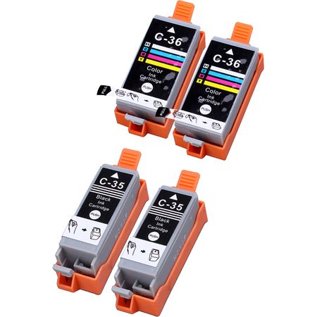 4 Pack Canon PGI-35 & CLI-36 Compatible Ink Cartridges