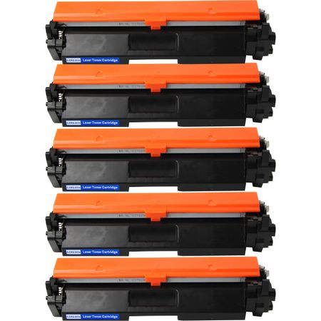 5 Pack Canon 051H Black Compatible High-Yield Toner Cartridge (2169C001)